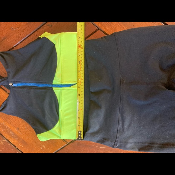 Gymshark Power Hold leggings and matching zippered bra top workout set M - Picture 7 of 8